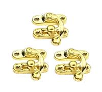 Cylinder Lock 20pcs Real Brass Metal Lock Catch Purse Hasp Vintage Wooden Jewelry Box Padlock Clasp Hasps Furniture Accessories