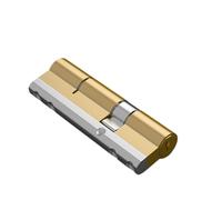 Cylinder Lock, Brass Stainless Steel Anti-Collision Beam 8 Snake Groove Color 10 Keys(75mm37.5add37.5)