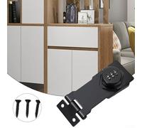 Cylinder Lock Combination Furniture Cabinet Lock with 2-Digit Code, Burglar-Proof Chrome-Plated Dials and Zinc Alloy Construction for Door, Cabinet, Drawer, Refrigerator and Storage Security