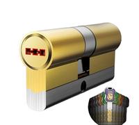Cylinder Lock core, C-Class Brass Lock Cylinder 54 12pcs Keys Double Milling 32 Track 8 Slot and Technical Unlocking(95mm 32.5mm 62.5mm)