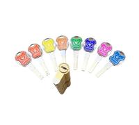 Cylinder Lock core, Door Lock Brass Cylinder Double Open Sided Blade Break Pry Stainless Steel Bar Snake Groove Color 8 Keys(70(35 35))