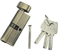 Cylinder Lock,Door Lock with Key,Lock Cylinder Copper/Brass Door Lock Cylinder for Indoor Bedroom Cyan Color 70x29mm With3 Keys Handle Lock Accessories