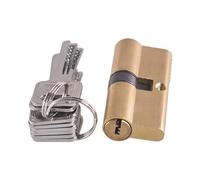 Cylinder Lock Pure Copper AB Lock Core 75 Mm Cylinder Key Anti-Theft Entrance Brass Door Single Row(1pcs 75(37.5-37.5))
