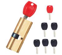 Cylinder Locks,Copper with 7 Keys Anti-Theft - Cylinder Lock for Commercial Door,for Home Living Room Bedroom Patio Office Storefront Commercial