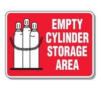 Cylinder Mining Signs - Empty Cylinder Storage Area Warning Sign Wall Metal Sign Vintage Plaque Tin Retro Hanging Wall Plaque For Bar Pub Garage Cafe S