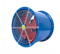 Cylinder Pipe Fan, 370W Duct Type Exhaust Fan, 10in Pipe Axial Explosion Proof Fan Spray Booth, 2800r/min, Large Air Volume Extractor Fan for Bedroom Bathroom Kitchen Warehouse Industrial Office