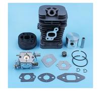 Cylinder Piston Carburetor Carb Gasket Kit for Partner 350 351 370 371 420 390 391 for Formula 5000 Chainsaw 41mm for Nikasil Plated