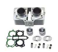 Cylinder Piston Kit For CB125 For TWIN CA125 For Rebel For CB125T CBT125 CM125 244FMI 247FMJ 125cc Upgrade 150cc Modification Motorcycle Cylinder Kit(Silver)