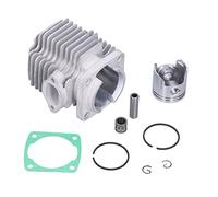 Cylinder Piston Kit Replacement for 49cc 2 Stroke Engine, Motorcycle Cylinder Piston Set, High Performance Top End Kit with Gasket and Bearing, Perfect Fitment for Mini Moto Dirt A
