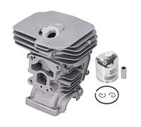 Cylinder Piston Ring Circlip Kit 41mm High Performance Durable Chainsaw Replacement Parts Compatible with 435 435E 440 440E Aluminum Alloy Construction