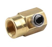 Cylinder Refill Adapter TR21-4 to CGA320 Brass Connector Compatible for SodaStream Tanks for US and Canadian Versions, Home Gas Cylinder Refilling from Large Bulk Cylinders