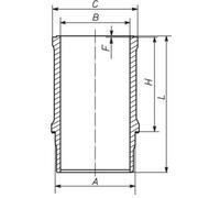 MAHLE 061 LW 00118 001 CYLINDER LINER