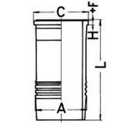 Cylinder Sleeve 138.9mm Outer Diameter Fits VOLVO KOLBENSCHMIDT 89895110