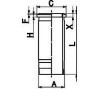 Cylinder Sleeve 139.2mm Outer ⌀ 249.3mm Length Fits DAF KOLBENSCHMIDT 89899110