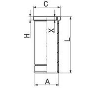 Cylinder Sleeve 139.5mm Outer ⌀ 257.5mm Length Fits MAN KOLBENSCHMIDT 89920110