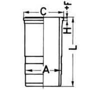 Cylinder Sleeve 144.5mm Outer Diameter Fits MERCEDES-BENZ KOLBENSCHMIDT 89563110