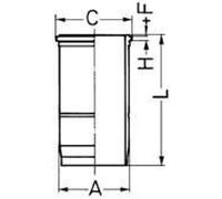 Cylinder Sleeve 144mm Outer ⌀ 273mm Length Fits VOLVO KOLBENSCHMIDT 89593110