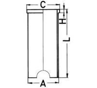 Cylinder Sleeve 78mm Outer ⌀ For Mercedes-Benz 170 Ponton KOLBENSCHMIDT 88530190