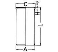 Cylinder Sleeve 96.09mm Outer Diameter Fits VW LT KOLBENSCHMIDT 89734190