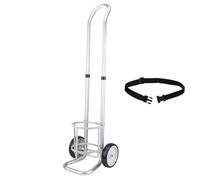 Cylinder Tank Holder Aluminum Dolly Cart for Oxygen, Lightweight Gas for Hospitals, Dia 5/5.8/6.2/6.6/9.3 in(Diameter: 126mm)