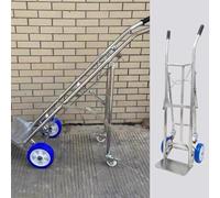 Cylinder Tank Holder Collapsible Lightweight Oxygen Cart Trolley, Stainless Steel Gas Dolly