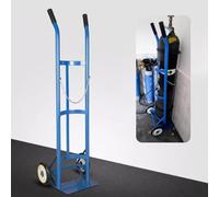 Cylinder Tank Holder Long-Lasting Steel Oxygen Cart Dolly with 2 Wheels,Lightweight Rolling Gas for Laboratory