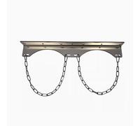 Cylinder Tank Holder Stainless Steel Oxygen Bottle Storage Rack, Universal Co2 Cylinder Organizer Shelf, Lightweight Gas Cylinder Fixed Shelf with Fix Chains(50cm(19.6in))