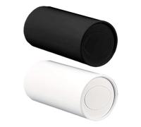 Cylinder Tissues For Car - 2-Piece Round Tissue Holder, Creative Napkin Bucket Design | Compact Paper Towel Container Vehicle, Rv, Truck, Daily Travel, Long Driving, Road Trips, Home Use, Restaurant