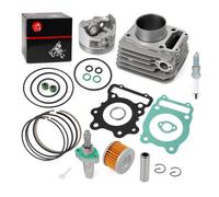 Cylinder Top End Rebuild Kit 74mm Piston Ring Tensioner For Honda 1988-2000 TRX300 TRX300FW Fourtrax 300 4x4 2x4 12100-HC4-000