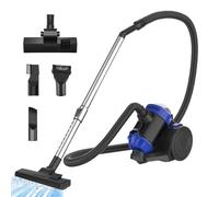 Cylinder Vacuum Cleaner, 1200W Bagless Hoover Vacuum Cleaner with 2 in 1 Brush, 4m Power Cord Automatic Take-up, Lightweight Corded Vacuum with HEPA Filter, 1.5L Collection Cup for Pet Hair/Hardfloor