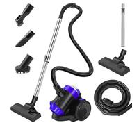 Cylinder Vacuum Cleaners Bagless Powerful with HEPA Filter, 1.5L Dust Collection Cup, 2 In 1 Brush 1200W High Efficiency Motor, Compact & Lightweight Corded Wet-Dry Vacuum Cleaners for Pet Hair,Floor