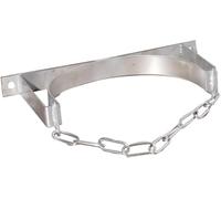Cylinder Wall Mounted Bracket, Commercial 304 Stainless Steel Gas Cylinder Fixing Bracket with Protective Chain(12.6 in(Length))