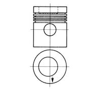 Cylinders/Pistons KOLBENSCHMIDT 93882600 for MERCEDES-BENZ