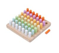 Cylinders Toy Wooden Finger Training Board Educational Preschool Tabletop Game Cognition Plaything Hand Eye Coordination Early Learning Suitable for B, Style C