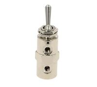 Cylindrical Air Pneumatic Mechanical Valve TAC2-4V Exhaust valve 2 Position 5 Way Self-locking Toggles switch w Fiittings(TAC2-4V-PC8MM)