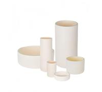 Cylindrical Alumina Crucible - 30ml to 180ml, 99% Pure Al2O3, Ideal for High-Temperature Applications in Electronics 1pc(85ml 50x60mm)