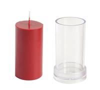 Cylindrical Candle Moulds Clear Acrylic Candlestick Moulds Candle Making Tool Handmade Soap for Handmade Craft Cylinder