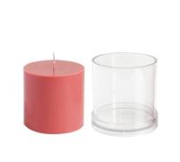 Cylindrical Candle Moulds Clear Acrylic Candlestick Moulds Candle Making Tool Handmade Soap for Handmade Craft Cylinder