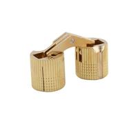 Cylindrical Concealed Door Hinge, 180 Degree Opening, 1 piece | Brass Barrels Hinge for Small Closet Cupboard, Furniture Hardware for Wood Box Handicrafts
