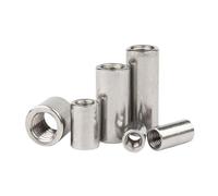 Cylindrical Coupling Nuts, Stainless Steel Rod Coupling Nuts M3 M4 M5 M6 M8 M10 M12 M14 M16(M12x 18x47mm-1pcs)
