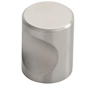 Cylindrical Cupboard Door Knob - 16mm Diameter - Stainless Steel Cabinet Handle | Small Cupboard Door Knob - Wardrobe Cabinet Pull Handle - Suitable for Lightweight Internal Doors