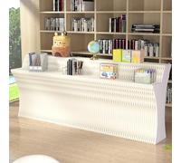 Cylindrical Display Stand, White Plastic, Ribbed Texture, Portable, Lightweight, 660kg Load Capacity, 100x40x30cm (L3M*W0.45M*H0.68M)