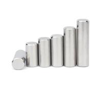Cylindrical Dowel Pins Pegs, Pack Of 10 M1.5 M2 M2.5 M3 M4 M5 304 A2-70 SS Dowel Pins Silver Multiple Sizes(M3-28MM)