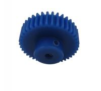cylindrical drive 1pcs Blue Nylon Cylindrical Spur Gear 8mm Bore 1 Module Step Spur Gear 1M 42 Teeth to 120 Teeth Straight Teeth Gear rack machinery(120 teeth)