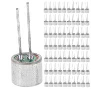 Cylindrical Electret Condenser 6mm X 5mm 100pcs Microphone Pickup | Copper Body, 2 Pins, Omnidirectional Sensitivity, Discrete Installation, Noise Reduction for Meetings