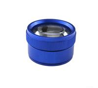 Cylindrical Handheld Magnifying Glass Offering 30x Magnification for Accurate Jewelry and Watch Evaluation (Blue)