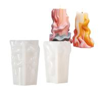Cylindrical Handmade Irregulars Geometric Silicone Molds Ornament Molds Castings Craft Supplies Wavy Cylindrical Silicone Plasters Casting