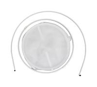 Cylindrical Iron Frame Cage, Live Mesh Plant Cage with Bottom Zipper,Collapsible Design for Easy Storage, Transparent Polyester Mesh for Observation, 8.3in Diame