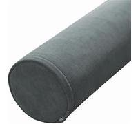 Cylindrical Lumbar Pillow 20x55cm/8x21in - Support for Neck Back Head - Removable Cover - Ideal for Bed Sofa Chair Car Yoga - Dark Gray Multiple