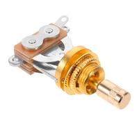 Cylindrical Metal Tip 3 Way Toggle Switch Electric Guitar | Short Frame, Chrome Finish, Smooth Pickup Changes, DIY Builds, Luthiers, Live Performance Use